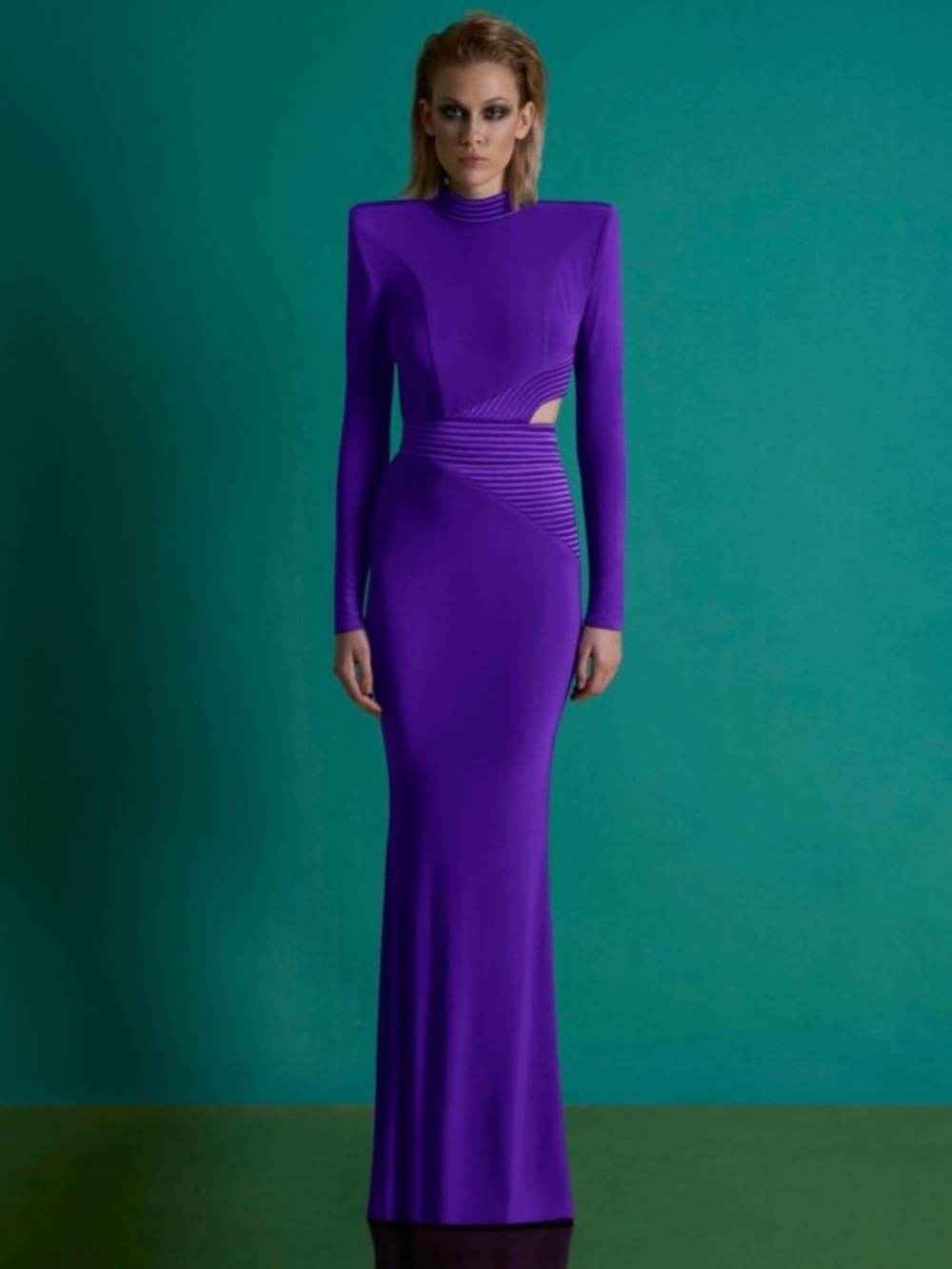 Zhivago Message to Love  Cutout Maxi Gown Dress 2 NEW $750